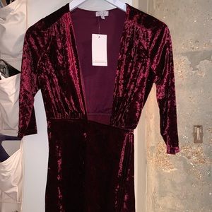 Wrap it up velvet dress